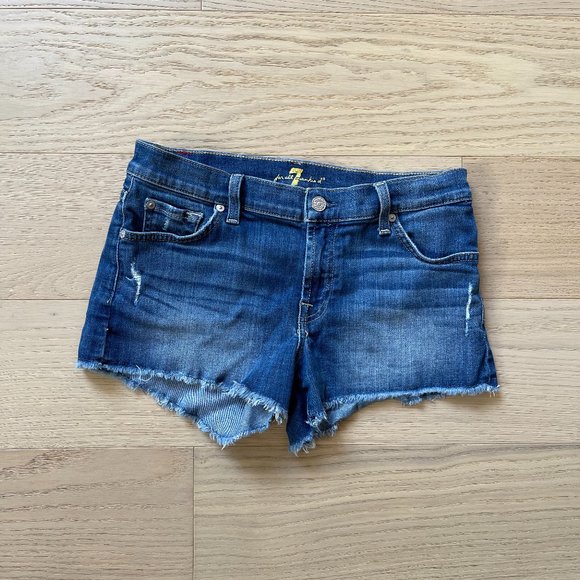 7 For All Mankind Pants - 7 For All Mankind Cutoff Jean Shorts (Size 27), Super Stretchy & Comfy!